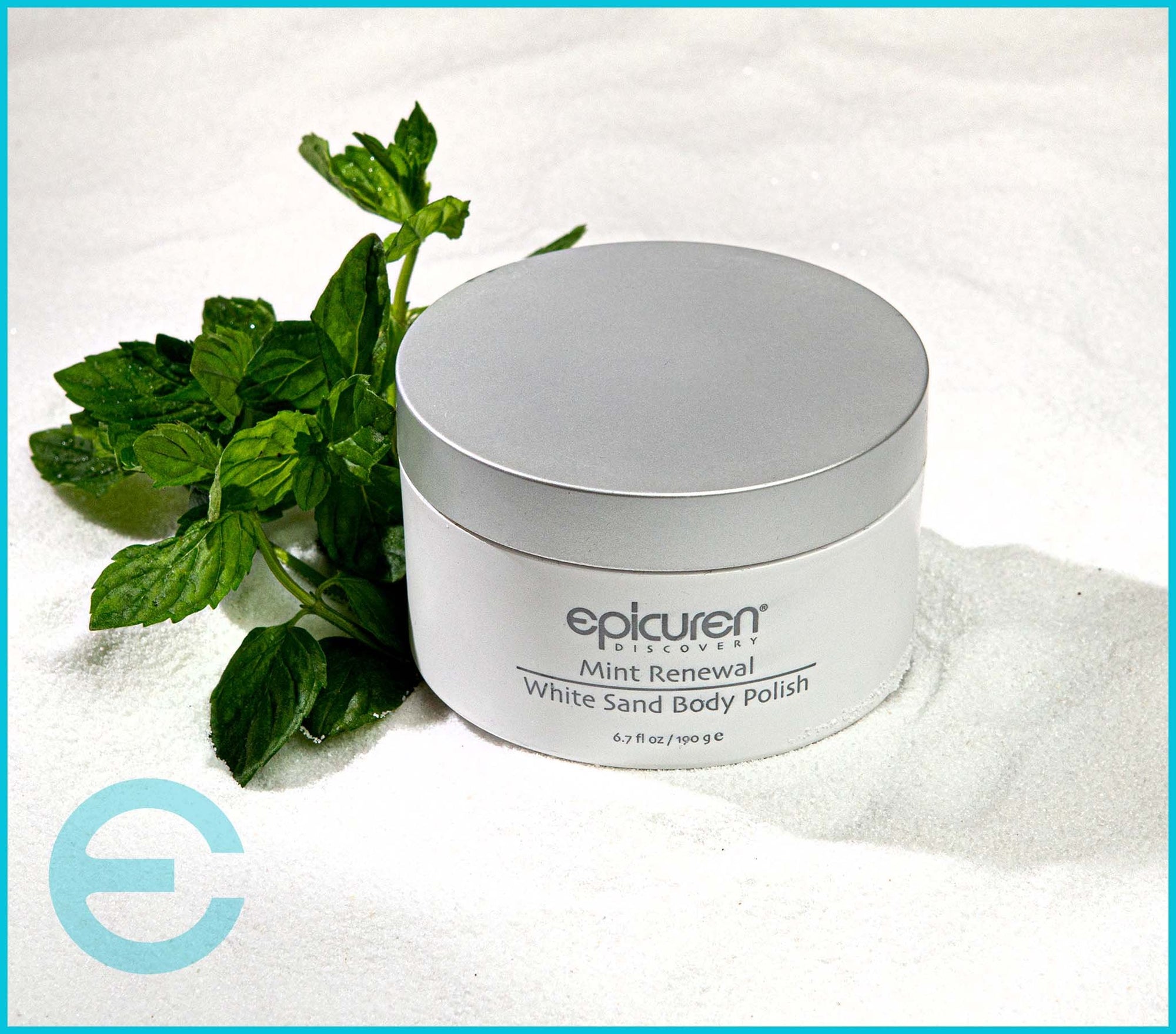 Epicuren Mint Renewal White Sand Body Polish - 6.7 oz