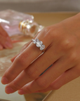 Lafonn Three-Stone Engagement Ring